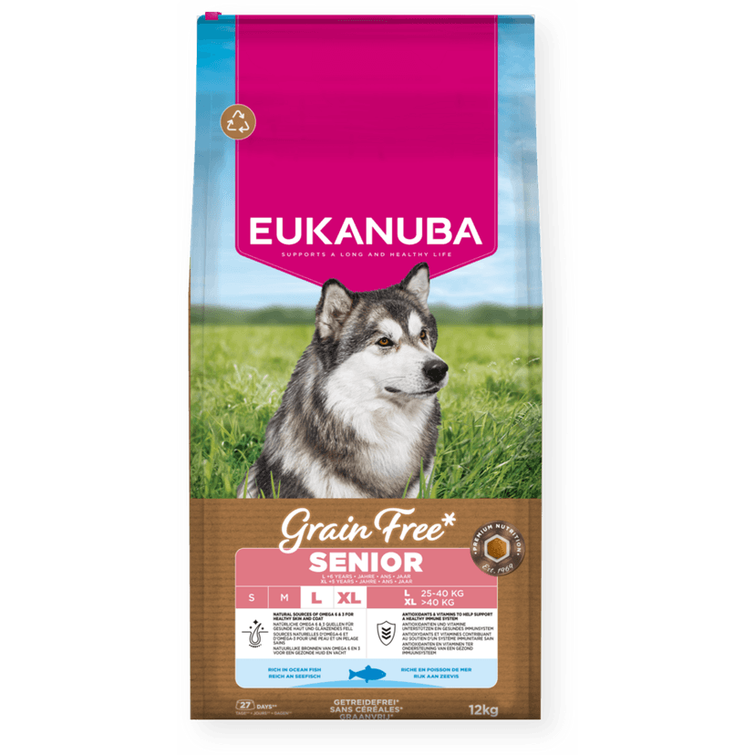 Grain Free Senior Large Breed Rich in Ocean Fish