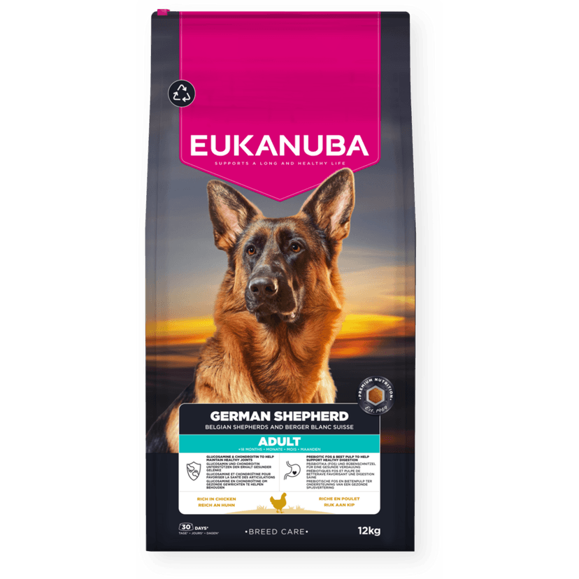 Breed Specific German Shepherd Adult with Fresh Chicken